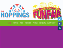 Tablet Screenshot of hoppingsfunfairs.com